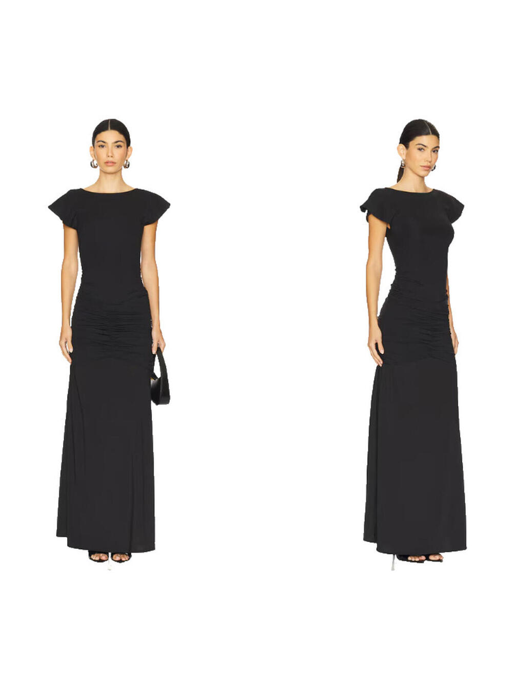 OW Collection Caia Maxi Dress black size S $238 msrp
